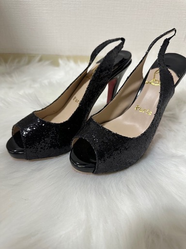 本革黒クリスチャンルブタン　35.5 ヒール11cm ルブタン 本革黒クリスチャンルブタン 35.5 ヒール11cm 本革黒