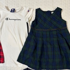①女の子90サイズ95サイズ　ワンピースまとめ売り　プティマイン　チャンピオンの画像
