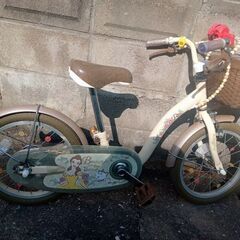 16インチ 身長92～122cm 子供用自転車 ディズニー 美女...