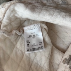 100 長袖　肌着　女の子　中古の画像