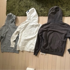 プルオーバーパーカー　3枚セットの画像