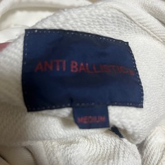 ANTI BALLISTIC フードパーカー M ホワイトの画像