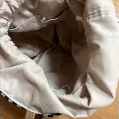 ギンガムチェック トートバッグ カゴバッグの画像