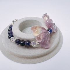 天然石デザインブレスレット【ハンドメイド】の画像