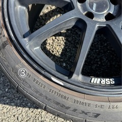 [再値下げ]タナベホイール　SSR GTV02 18インチ PCD100 5H タイヤの画像