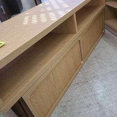 【値下げしました！】J6562　伸縮式TVボード　ナチュラル　クリーニング済み　【リユースのサカイ柏店】　の画像