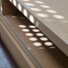 【値下げしました！】J6562　伸縮式TVボード　ナチュラル　クリーニング済み　【リユースのサカイ柏店】　の画像