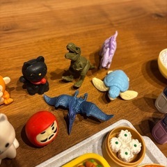 イワコー おもしろ消しゴムの食べ物/動物セット　おまけ付きの画像