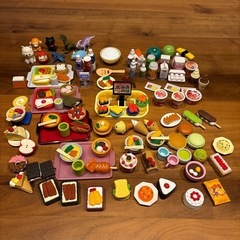 イワコー おもしろ消しゴムの食べ物/動物セット　おまけ付きの画像