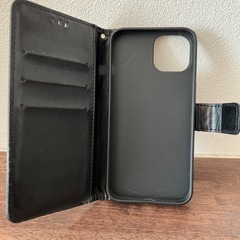 iPhone14用　スマホケース　手帳型　黒の画像