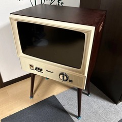 【ジャンク】レトロ風20型TV ドウシシャ