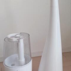 【美品】ハイブリット式加湿器/ドウシシャ/d-design/ホワイト/アロマ/DKHS-351/SHKD-351    の画像