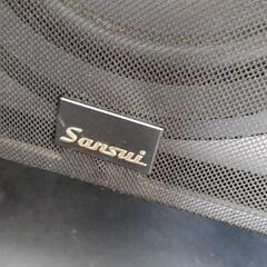 【 お取引決定】※山水sansui※スピーカー※2個※ブラック※台座付き※の画像