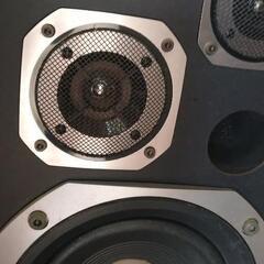 【 お取引決定】※山水sansui※スピーカー※2個※ブラック※台座付き※の画像