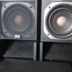 【 お取引決定】※山水sansui※スピーカー※2個※ブラック※台座付き※の画像