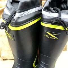新品 未使用 ジーベック 長靴 セフティ長靴 85718 ブラック 3L 27.5～28cm XEBEC スチール先芯 苫小牧西店の画像