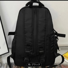 新品リュック　黒の画像
