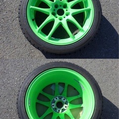 WORK KIWAMI 18インチ　8.5J +38 PCD114.3 245/40R18 97T WM02 2019年製の画像
