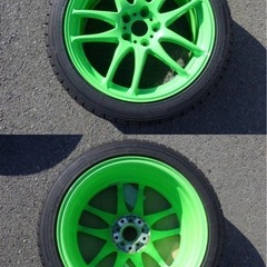 WORK KIWAMI 18インチ　8.5J +38 PCD114.3 245/40R18 97T WM02 2019年製の画像