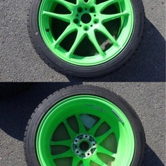 WORK KIWAMI 18インチ　8.5J +38 PCD114.3 245/40R18 97T WM02 2019年製の画像
