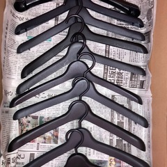 未使用ハンガー70本➕中古50本は40センチ巾　回転ネックの画像