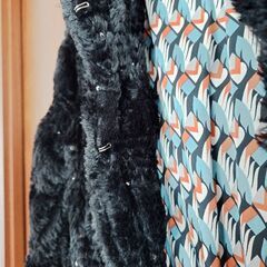 Ciu ciu　レトロ風コート　モコモコボリュームコート　usedの画像