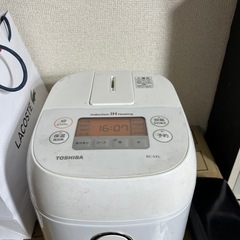 【本日ラスト】TOSHIBA東芝☆IHジャー炊飯器（3合炊き）RC-5XL-W 2019年製の画像