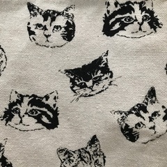 猫　帆布トートバッグ（未使用）の画像
