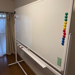 【新品同様】SKK ホワイトボード 両面 脚付き 1800mm×900mmの画像