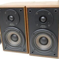 DENON ペアスピーカー USC-MD01 2way バスレフ型 木目調 ダークブラウン系 音出し確認済み デノン 札幌市 清田区 平岡の画像