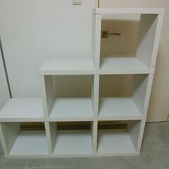  コンビボックス　キューブボックス　ホワイト　棚　オープンラックの画像