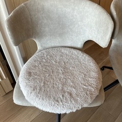 回転式ダイニングチェア グレーの画像