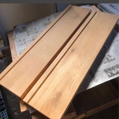 建築材料　階段　踏み板　オーク　ジャンク品の画像
