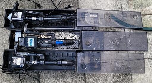 60cm水槽用 上部フィルター 3個セット+予備モーター