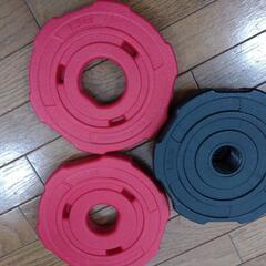 アーミーダンベル 10kg 2個セット レッド LEDB-10R

の画像