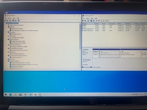  CLEVOノートパソコン Core i7 RAM 8GB