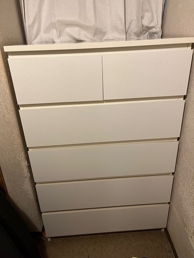 MALM IKEAマルム チェスト（引き出しx6）