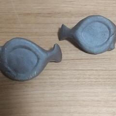 瀬戸物  魚型箸置き2個セットの画像
