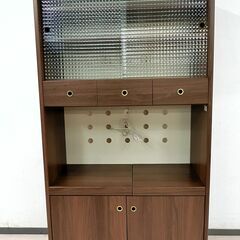 食器棚　ブラウン　W850×D400×H1600の画像