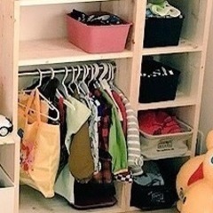 子ども用  収納  ハンガーラック 