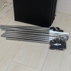 アイリスオーヤマ　パンチング棚板メタルラック　黒の画像