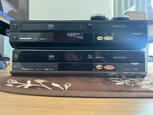 【2台セット】【引き取り希望】【ジャンク】HDDレコーダー VHS パナソニック Panasonic DMR-XP21V DMR-XP22V ビデオデッキ