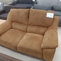 ★ジモティ割あり★  2人掛ソファ ブラウン W160×D87×H74 クリーニング済み TC6932