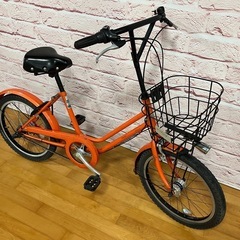 【大人用】整備済中古自転車 ブリヂストン 20型ベガス オレンジ色 <自転車のオオムラ 静岡店>の画像