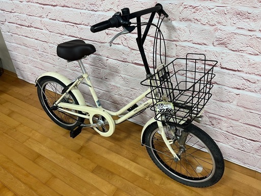 【完売御礼】【大人用】整備済 ブリヂストン ベガス 20型内装3段ギア 中古自転車 シティミニベロ アイボリー色 <自転車のオオムラ 静岡店>
