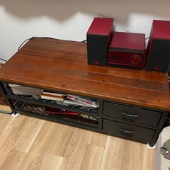 テーブル ローテーブル リビングテーブル おしゃれ センターテーブル 収納 引き出し 木製 スチール ヴィンテージ インダストリアル BILLSの画像