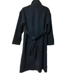 【お値下げ】スーパーロングコート　レディース　韓国ファッション　チェスターコート　韓国製　フロントスナップ　共布紐付きの画像