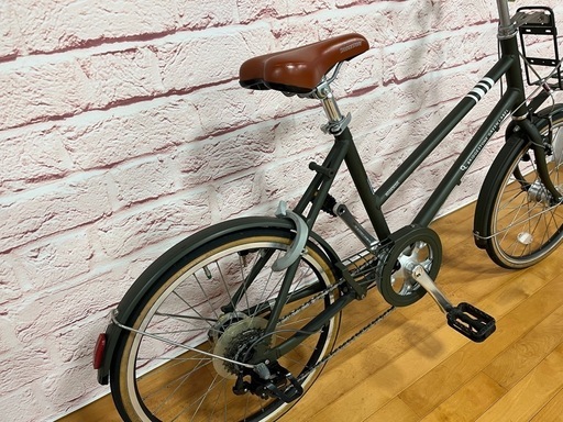 【大人用】整備済中古自転車ブリヂストン 20型マークローザM7 マットカーキ色 <自転車のオオムラ 静岡店> 大人用】整備済中古自転車ブリヂストン 20型マークローザM7 マット