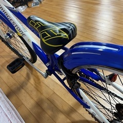 【小学生用】整備済中古自転車 ブリヂストン26型クロスファイヤーJr  身長128cm程度から 白青色 <自転車のオオムラ 静岡店>の画像