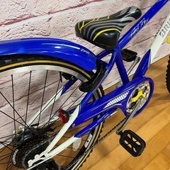【小学生用】整備済中古自転車 ブリヂストン26型クロスファイヤーJr  身長128cm程度から 白青色 <自転車のオオムラ 静岡店>の画像